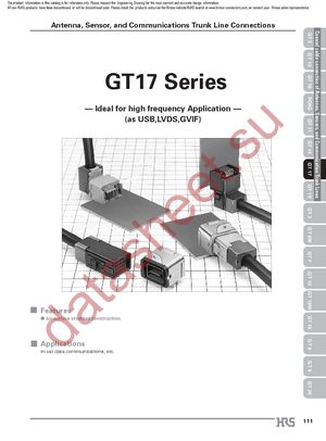 GT17V-10DP-DS-SB(70) datasheet  